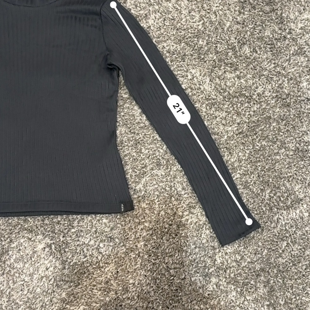 abercrombie kids grey turtle neck long sleeve size 13/14 - Picture 6 of 8